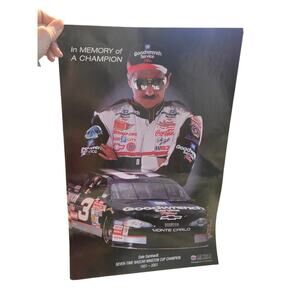 Dale Earnhardt #3 Memorial Poster Las Vegas Motor Speedway Tom Donoghue 11x17